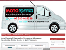 Tablet Screenshot of motosparkz.co.uk